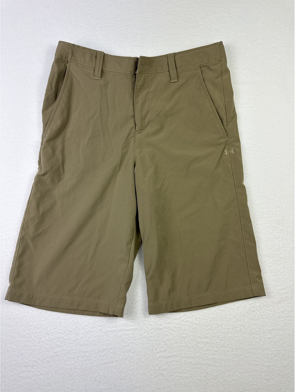 Under Armour Youth Khaki Performance Shorts Size YLG